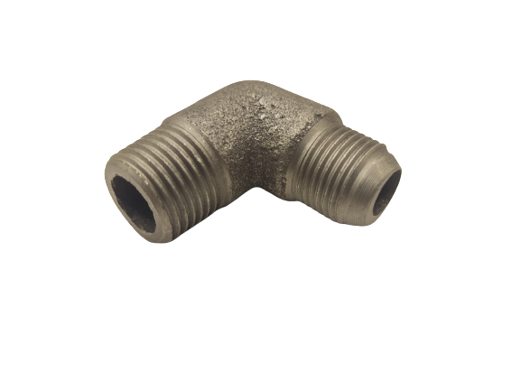 Колено (уголок) соединительный к компрессору 1/2'' (конус) / М 18х1,5